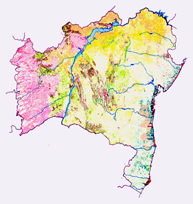 Mapa de biomas da Bahia